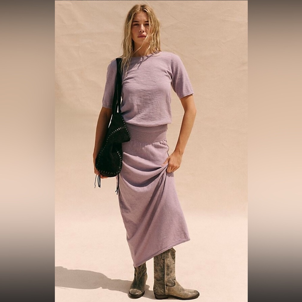 Free People Isabella Sweater Skirt Set - Sz M